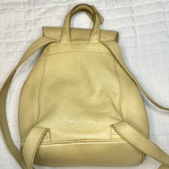 Coach Vintage Sonoma Small Backpack Natural Grain Pebbled Leather 96 Maize 4911 - Picture 12 of 16